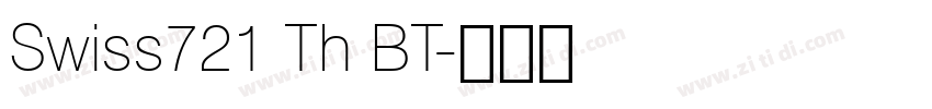 Swiss721 Th BT字体转换